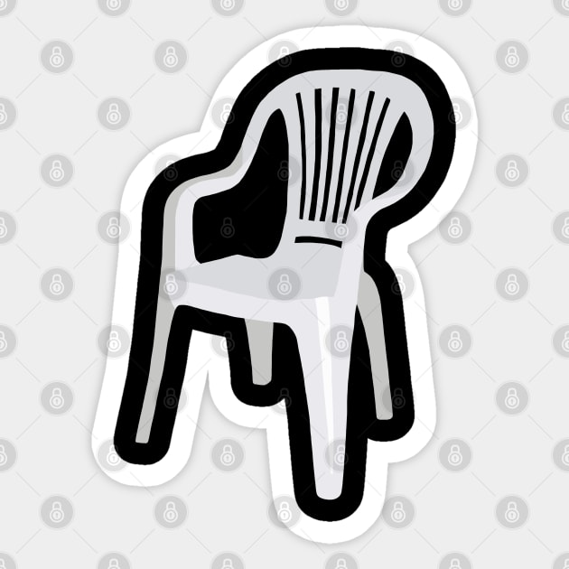 White Chair Sticker by ElviaMontemayor